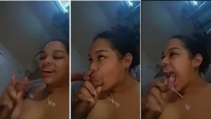 Un profesional de placer realiza sexo oral y recibe eyaculación en la boca, continuando su trabajo